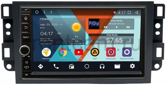 Штатная магнитола Wide Media WM-VS7A706-OC-2/32-RP-CVLV-58 для Chevrolet Aveo I, Captiva I, Epica I 2006-2012 Android 8.0 (+ Камера заднего вида в подарок!)