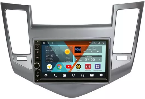 Штатная магнитола Wide Media WM-VS7A706NB-2/16-RP-CVCRB-55 для Chevrolet Cruze I 2009-2012 Android 7.1.2 (+ Камера заднего вида в подарок!)