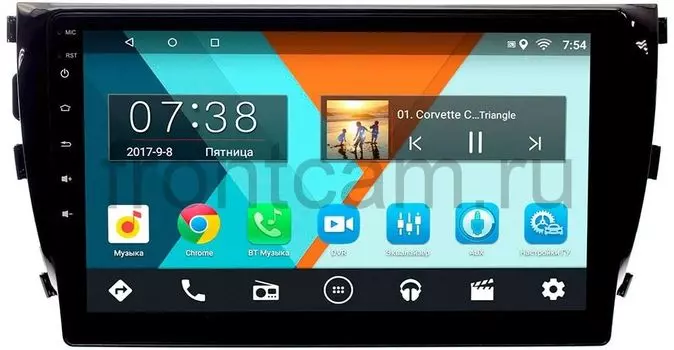 Штатная магнитола Zotye T600 Wide Media MT9076MF-2/16 на Android 7.1.1 (+ Камера заднего вида в подарок!)
