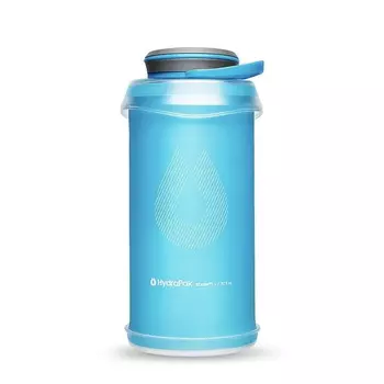 Складная мягкая бутылка для воды Stash 1L Голубая (+ Антисептик-спрей для рук в подарок!)