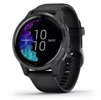 Смарт-часы Garmin Venu черные с серым безелем