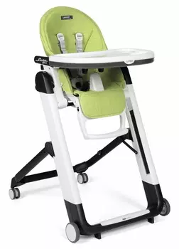 Стульчик для кормления Peg-Perego Siesta Follow Me Wonder Green (+ Защитный чехол СМЕШАРИКИ в подарок!)