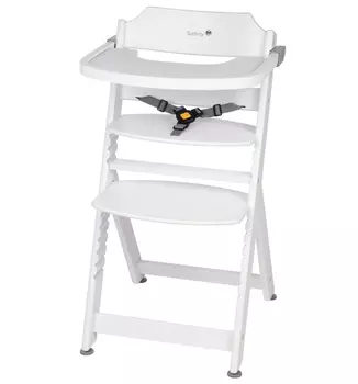 Стульчик для кормления Safety 1st Timba with Tray (без мягкого вкладыша) White (+ Защитный чехол СМЕШАРИКИ в подарок!)