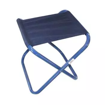 Стул туристич. "СЛЕДОПЫТ" складной, бол. 410х460х470мм, труба сталь 25х1 мм (рибстоп т. синий)