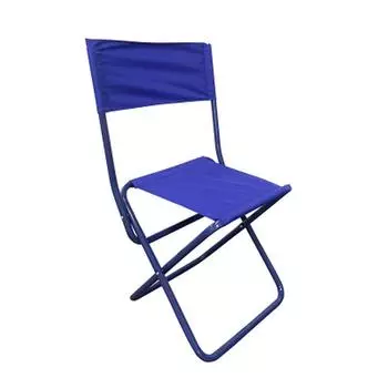 Стул туристич. "СЛЕДОПЫТ" складной со спин., сред. 350х470х810мм, труба сталь 20х1 мм (василек)