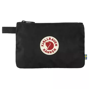 Сумка для аксессуаров Fjallraven Kanken Gear Pocket, черная, 21х0,5х14 см