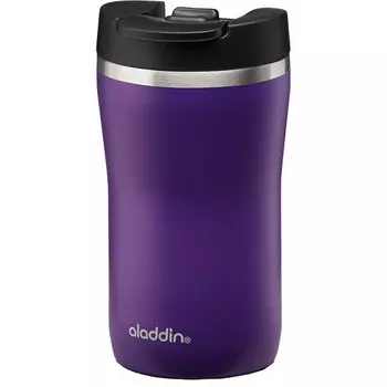 Термокружка Aladdin 0.25L из нержавеющей стали Café Leak-Lock фиолетовая (+ Антисептик-спрей для рук в подарок!)
