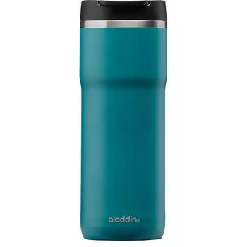 Термокружка Aladdin 0.35L из нержавеющей стали Mocca Leak-Lock голубая (+ Антисептик-спрей для рук в подарок!)