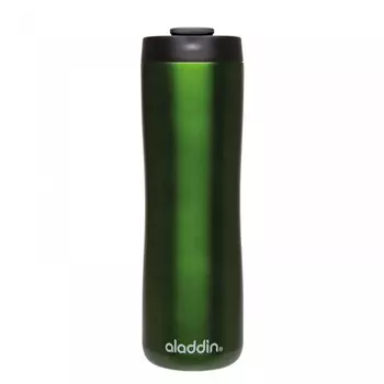 Термокружка Aladdin 0.47L из нержавеющей стали зеленая (+ Антисептик-спрей для рук в подарок!)