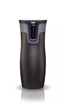 Термокружка Contigo West Loop (0,47 литра), черная (+ Антисептик-спрей для рук в подарок!)