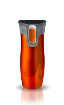 Термокружка Contigo West Loop (0,47 литра), оранжевая (2095850) (+ Антисептик-спрей для рук в подарок!)