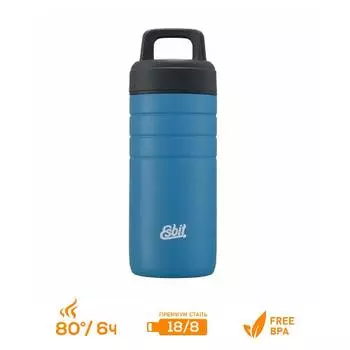 Термокружка Esbit MAJORIS WM450TL-SB, из нержавеющей стали, небесно-голубая, 0.45 л (+ Антисептик-спрей для рук в подарок!)
