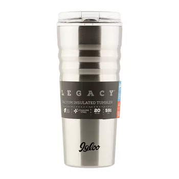 Термокружка Igloo Legacy (0,59 литра), серебристая (+ Антисептик-спрей для рук в подарок!)