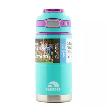 Термокружка Igloo Tahoe 14 (0,4 литра), бирюзовая (+ Антисептик-спрей для рук в подарок!)