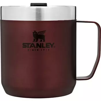 Термокружка с ручкой STANLEY Classic 0.35L Бордовая (+ Антисептик-спрей для рук в подарок!)