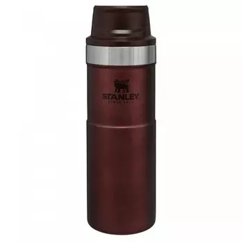 Термокружка Stanley Classic 0.47L One hand 2.0 Бордовая (+ Антисептик-спрей для рук в подарок!)