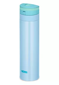 Термокружка Thermos JNS-450-BL суперлегкая (0,45 литра), голубая (+ Антисептик-спрей для рук в подарок!)