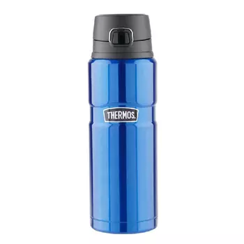 Термокружка Thermos King SK4000 (0,71 литра), синяя (+ Антисептик-спрей для рук в подарок!)