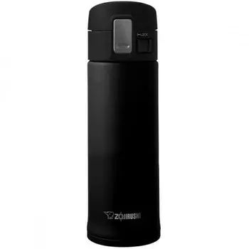 Термокружка Zojirushi SM-KHF (0,36 литра), черная (+ Антисептик-спрей для рук в подарок!)