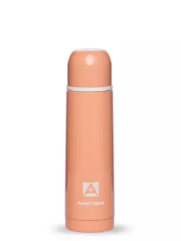 Термос Арктика (0,5 литра) с узким горлом, коралловый (+ Антисептик-спрей для рук в подарок!)