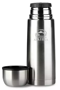 Термос Арктика (0,5 литра) с узким горлом, стальной (+ Антисептик-спрей для рук в подарок!)