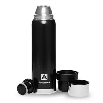 Термос АРКТИКА 106 черный 1.2л (+ Антисептик-спрей для рук в подарок!)