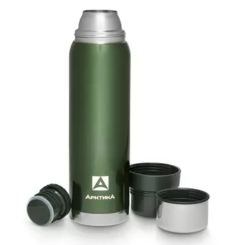 Термос АРКТИКА 106 зеленый 1.2л (+ Антисептик-спрей для рук в подарок!)