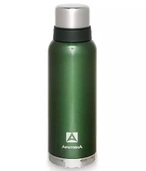 Термос Арктика (1,2 литра) с узким горлом американский дизайн, зелёный (+ Антисептик-спрей для рук в подарок!)