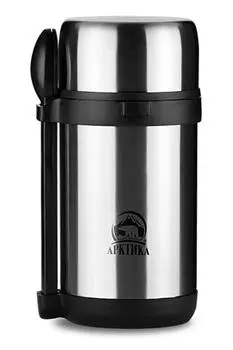 Термос "Арктика" с супер-широким горлом с контейнерами для еды 403-1500 (+ Антисептик-спрей для рук в подарок!)