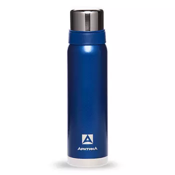 Термос "Арктика" с узким горлом американский дизайн 106-900 синий, 0.9 л (нержавеющая сталь, цвет синий, горловина 3.7 см) (+ Антисептик-спрей для рук в подарок!)