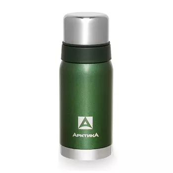Термос "Арктика" с узким горлом американский дизайн 106-500 зеленый, 0.5 л (нержавеющая сталь, цвет зеленый, горловина 3.7 см)