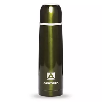 Термос "Арктика" с узким горлом классический 102-500 болотный, 0.5 л (нержавеющая сталь, цвет болотный, горловина 4.4 см) (+ Антисептик-спрей для рук в подарок!)