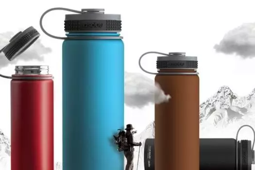 Термос Asobu Alpine flask (0,53 литра), красный (+ Антисептик-спрей для рук в подарок!)