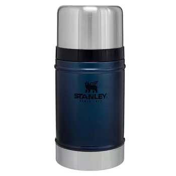 Термос для еды Stanley Classic 0.7 L Синий (+ Антисептик-спрей для рук в подарок!)