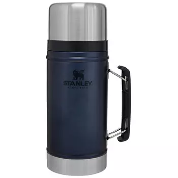 Термос для еды Stanley Classic 0.94 L Синий (+ Антисептик-спрей для рук в подарок!)