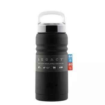 Термос Igloo Legacy 36 (1 литр), черный (+ Антисептик-спрей для рук в подарок!)