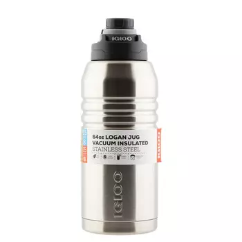 Термос Igloo Logan 64 (1,9 литра) стальной (+ Антисептик-спрей для рук в подарок!)