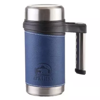 Термос-кружка АРКТИКА с руч. 406 0.5л (+ Антисептик-спрей для рук в подарок!)