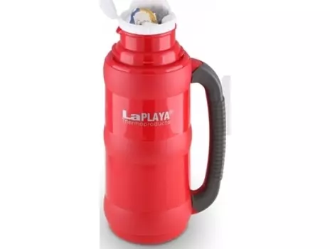 Термос LaPlaya Traditional 35-50 (0,5 литра) со стеклянной колбой, красный (+ Антисептик-спрей для рук в подарок!)
