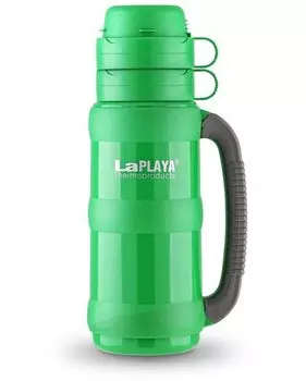 Термос LaPlaya Traditional 35-50 (0,5 литра) со стеклянной колбой, зеленый (+ Антисептик-спрей для рук в подарок!)