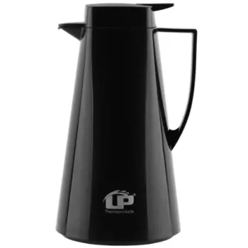 Термос LP Elegance (1,6 литра) со стеклянной колбой, черный (+ Антисептик-спрей для рук в подарок!)