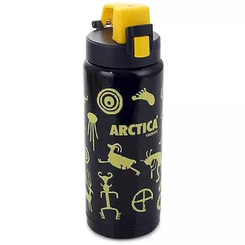 Термос-сититерм вакуумный "Арктика" 702-500 вуду черный , 0.5 л (нержавеющая сталь, цвет черный, горловина 5 см, крышка с поилкой)