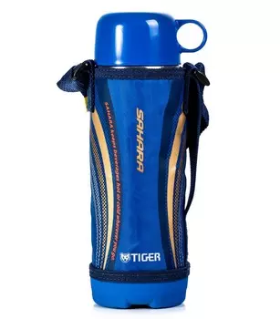 Термос спортивный Tiger MBO-E050 Blue, 0.5 л (+ Антисептик-спрей для рук в подарок!)