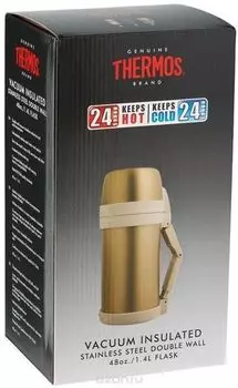 Термос универсальный (для еды и напитков) Thermos FDH Stainless Steel Vacuum Flask (1,4 литра) (+ Антисептик-спрей для рук в подарок!)