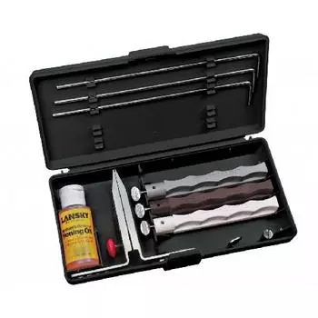 Точилка для ножей Lansky Natural Arkansas Knife Sharpening System LNLKNAT (+ Антисептик-спрей для рук в подарок!)