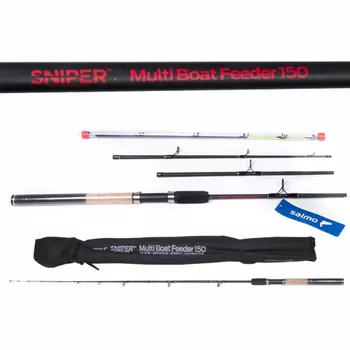 Удилище фидерное Salmo Sniper MULTI BOAT FEEDER 150 2.10/2.40 (+ Упаковка виброхвостов в подарок!)
