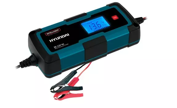 Устройство зарядное универсальное АКБ HYUNDAI HY 400 (12В, 4А, 9стадий) (+ Антисептик-спрей для рук в подарок!)