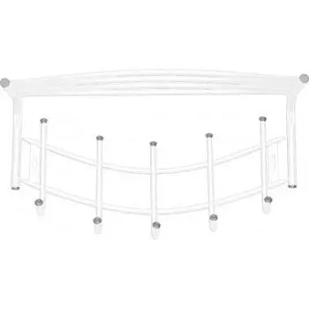 Вешалка настенная НИКА ВНП4 (ВНП4/Б белый)