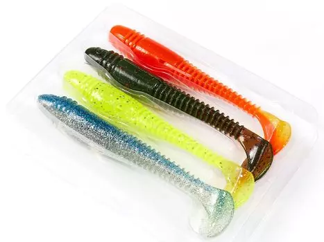 Виброхвосты съедобные искусственные LJ Pro Series TIOGA FAT 11,40/MIX1 4шт.
