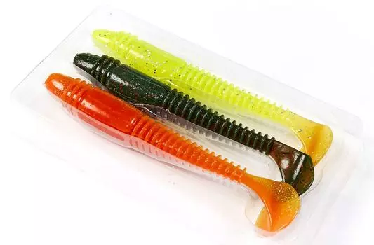 Виброхвосты съедобные искусственные LJ Pro Series TIOGA FAT 14,70/MIX1 3шт.